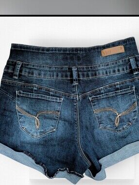 YMI Jean Shorts Wanna Betta Butt Dark Wash Denim Size 9